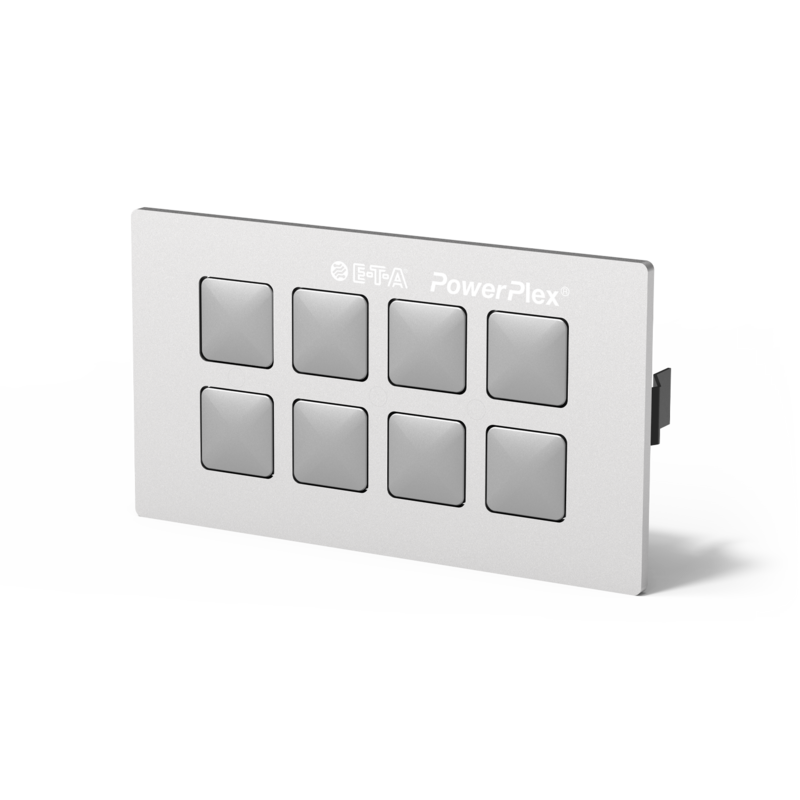 Typ PowerPlex® Keypads Serien von E-T-A: Sind universelle Bedieneinheiten für Steuerungs- und Visualisierungsaufgaben.