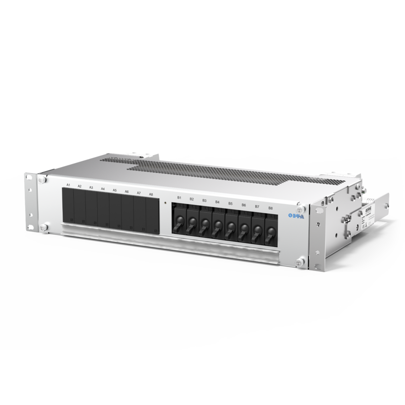 Typ High Power-D-Box® von E-T-A: Die Power-D-Box® ist ein kompaktes Stromverteilungssystem in 2 HE aus Aluminium.