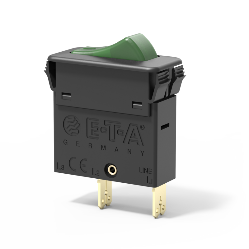 Kombination Schutzschalter/Ein-Aus-Schalter, Typ 3130-F | E-T-A Typ 3130-F von E-T-A: Ein- bis dreipolige Kombination Schutzschalter/Ein-Aus-Schalter oder Taster mit Schaltwippe