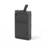 Typ 2215-L von E-T-A: Einpoliger, thermisch-magnetischer Schutzschalter in Kleinbauweise mit Kipphebelbetätigung. 